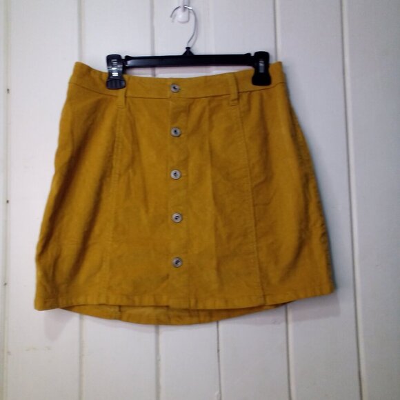 Re Generation by Celebrity Pink Skirt Juniors 11 30 Button Front Corduroy Brown - Picture 3 of 15